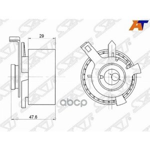 SAT натяжной ролик ремня грм FORD FOCUS/fusion/MAZDA tribute/2 1,6/1,8/2,0