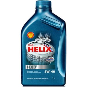 Shell Масло Моторное Shell Helix Hx7 Sn+ 5W-40 Полусинтетическое 1 Л 550051496/550070318