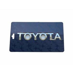 Шильдик надпись Toyota / Тойота хром 11.5x2 см