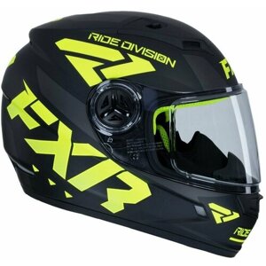 Шлем для снегохода FXR Nitro Youth Core без подогрева, детский, Black/Hi-Vis, L