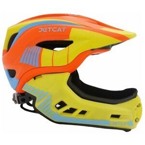 Шлем - JETCAT - Raptor - размер "S"48-53см) - Orange - FullFace- защитный - велосипедный - велошлем - детский