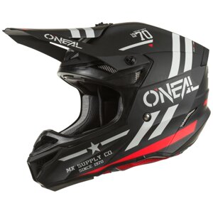 Шлем кроссовый ONEAL 5Series Squadron, черный/серый, размер S