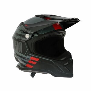 Шлем кроссовый, размер XXL, модель - BLD-819-7, черно-касный 9845807
