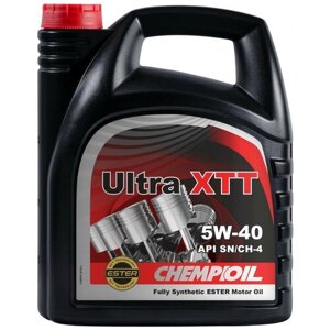 Синтетическое моторное масло CHEMPIOIL Ultra XTT 5W-40, 4 л, 1 шт.