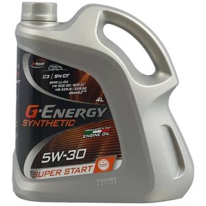 Синтетическое моторное масло G-Energy Synthetic Super Start 5W-30, 4 л, 1 шт.