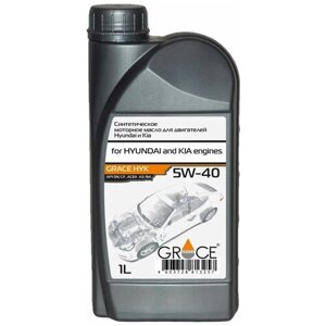 Синтетическое моторное масло Grace Lubricants HYK 5W-40, 1 л