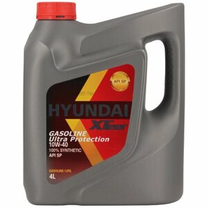 Синтетическое моторное масло HYUNDAI XTeer Gasoline Ultra Protection 10W-40, 4 л, 1 шт.