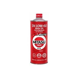 Синтетическое моторное масло Mitasu MJ-116 Racing Motor Oil SN 10W-60, 1 л