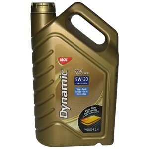 Синтетическое моторное масло MOL Dynamic Gold Longlife 5W-30, 4 л