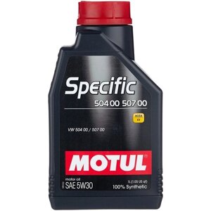 Синтетическое моторное масло Motul Specific 504 00 507 00 5W30, 1 л, 1 шт.