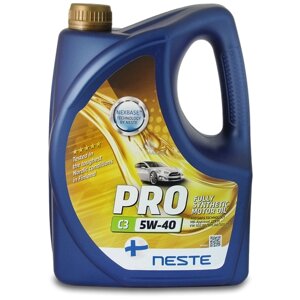 Синтетическое моторное масло Neste Pro C3 5W-40, 4 л