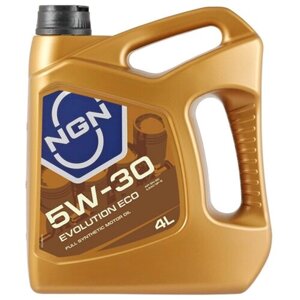 Синтетическое моторное масло NGN Evolution ECO 5W-30, 4 л