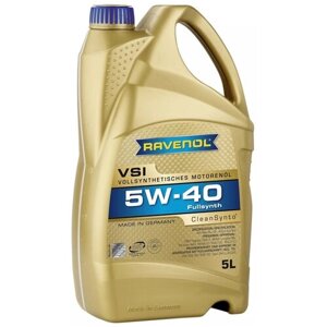 Синтетическое моторное масло RAVENOL VSI SAE 5W-40, 5 л, 1 шт.