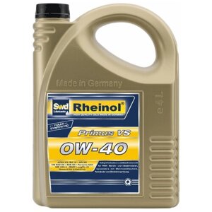 Синтетическое моторное масло Rheinol Primus VS 0W-40, 4 л