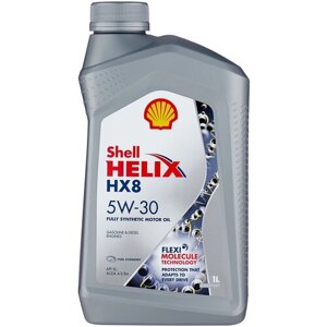 Синтетическое моторное масло SHELL Helix HX8 Synthetic 5W-30, 1 л, 1 шт.