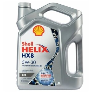 Синтетическое моторное масло SHELL HELIX HX8 synthetic 5W-30 ECT C3, 4 л