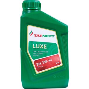 Синтетическое моторное масло Татнефть LUXE 5W40, 1 л, 1 шт.