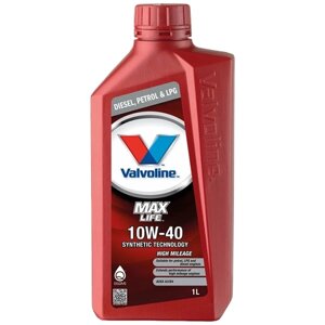 Синтетическое моторное масло VALVOLINE MaxLife 10W-40, 1 л, 1 шт.