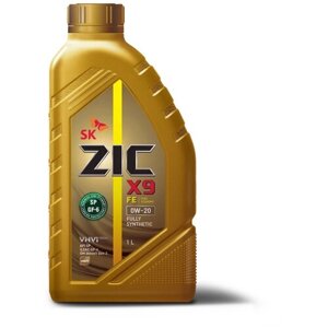Синтетическое моторное масло ZIC X9 FE 0W-20, 1 л, 1 шт.