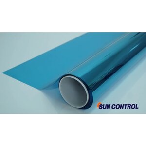 Солнцезащитная голубая зеркальная плёнка SunControl R TURQUOISE 15%бирюза) на окна (1,52 х0.5 м)