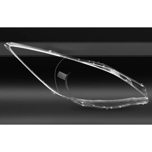 Стекло фары, GNX, для автомобилей Mazda 3 BL (2009 - 2013 г. в. правое, поликарбонат, из прозрачного материала, аналог под защелку