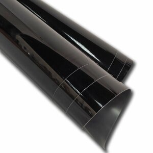 SunGrass / Черная глянцевая пленка PET для бронирования кузова и салона автомобиля - 152 х 20 см
