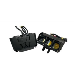 Светодиодная фара Желтая SPOTLIGHT HUD NEW moto комплект мини фар 12V свет для мото, ATV, UTV, квадроциклов и т. д.