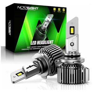 Светодиодная лампа Novsight N52 HB3 9005 цоколь P20d 100Вт 2шт 6500К 20000Лм белый свет LED автомобильная