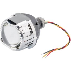 Светодиодная линза дальнего света Optima LED Lens High Beam Devil Eye RED 3" 5000K с подсветкой красного цвета (2шт)