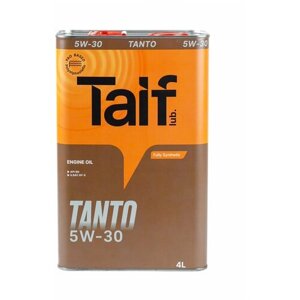 TAIF TANTO 5W-30 4 л Синтетическое моторное масло