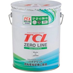 TCL Масло Моторное Tcl Zero Line Fully Synth, Fuel Economy, Sp, Gf-6, 0W16, 20Л