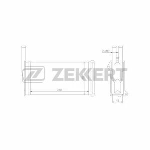 Теплообменник, отопление салона, ZEKKERT MK-5002 (1 шт.)