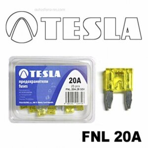 TESLA FNL20A Предохранитель 20 А плоский тип FNL с индикатором LED TESLA