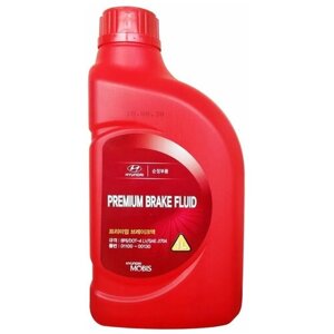Тормозная жидкость Hyundai/KIA Premium Brake Fluid DOT-4, 1, 1140