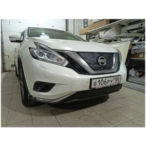 Утеплитель решётки радиатора зимний особопрочный, трёхслойный для Nissan Murano 2014-2018 Z52(комплект 2шт)