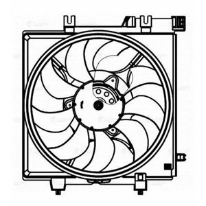 Вентилятор Радиатора Subaru Forester (S13) (12-2.0I/2.5I (С Кожухом) LUZAR арт. LFK 2213