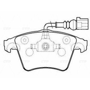 (Замена=CKVW-31) колодки тормозные передние volkswagen T5/multivan 03> R16 GK1258