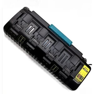 Зарядное устройство питания MyPads для литиевой батареи электроинструмента на 4 входа Dewalt DCB104 DW 14.4-18V