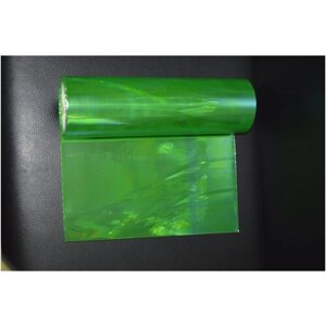 Зеленая пленка 2в1 защитная в броне для фар, Автомобильная пленка для тонировки фар, глянцевая (200х30 см)