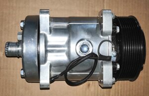 Компрессор тип Sanden 7Н15, PV8, 12V, выходы горизонт вход7/8 вых 3/4 п./клин