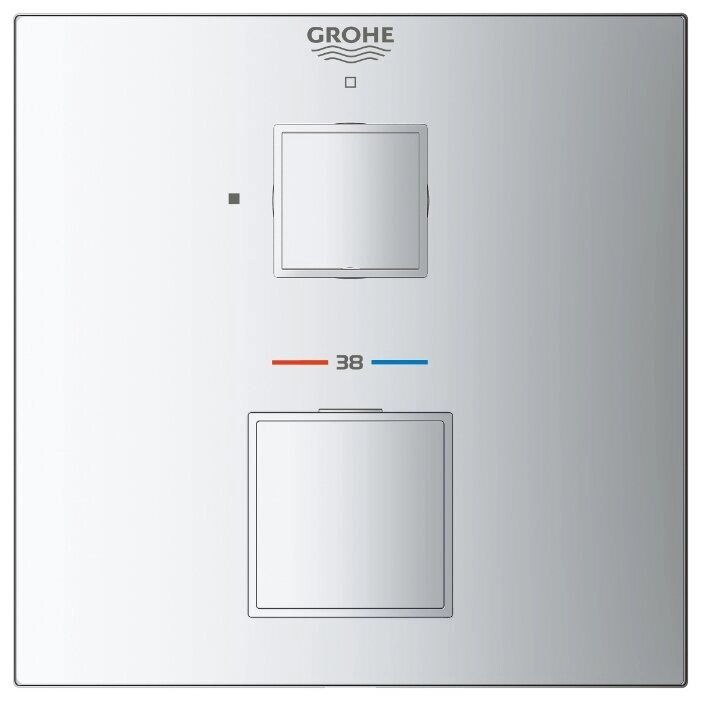 24153000 GROHE Grohtherm Cube Внешняя часть термостататического смесителя для душа, хром от компании MetSnab - фото 1