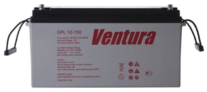 Аккумулятор тяговый Ventura GPL 12-150 (12В 155Ач) от компании MetSnab - фото 1