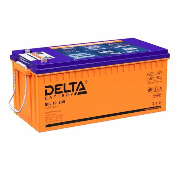 Аккумуляторная батарея Delta GEL 12-200 от компании MetSnab - фото 1