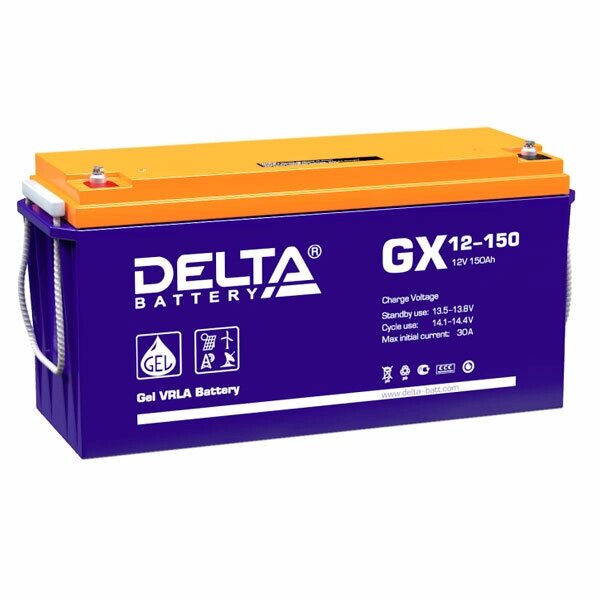 Аккумуляторная батарея Delta GX 12-150 от компании MetSnab - фото 1