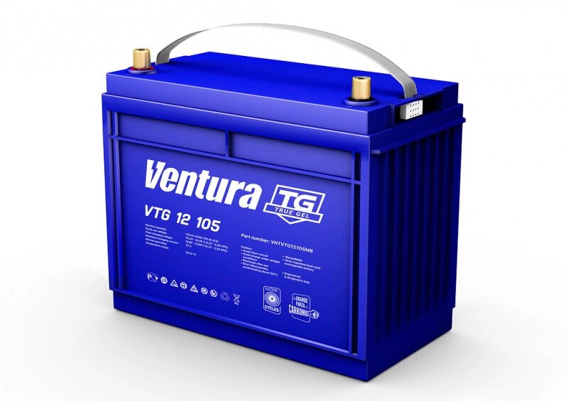 Аккумуляторная батарея тяговая VENTURA BATTERY VTG 12 105, 12V 105 Ah (C5) от компании MetSnab - фото 1