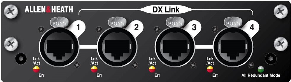 ALLENHEATH M-DL-DXLINK-A Карта DX Link, 128 входов, 128 выходов, 4 DX порта от компании MetSnab - фото 1