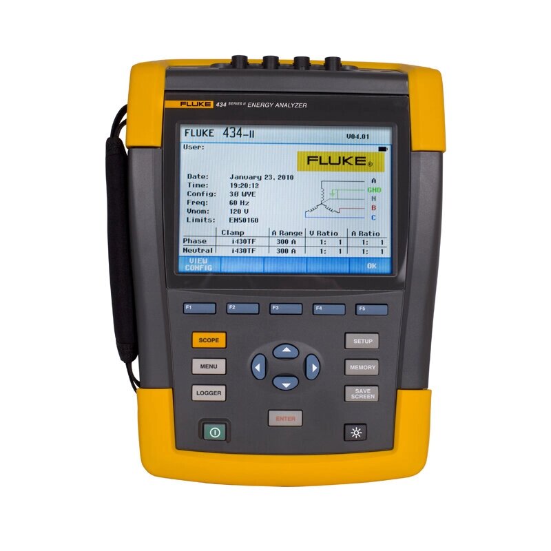 Анализатор качества электроэнергии Fluke 434 II/Basic 4116650 от компании MetSnab - фото 1