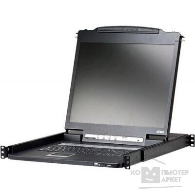 Aten CL1316N-ATA-RG Переключатель, электрон., KVM, 1 user консоль LCD 19quot; 16 cpu PS2 USB+VGA, с KVM-шнурами PS2 от компании MetSnab - фото 1