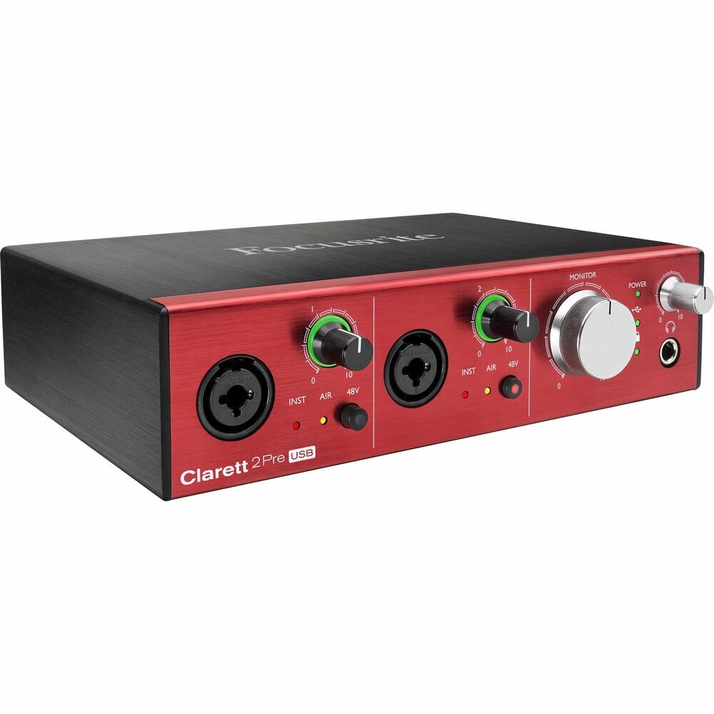 Аудиоинтерфейсы для домашней студии FOCUSRITE Clarett 2Pre USB от компании MetSnab - фото 1