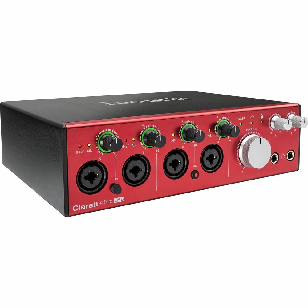 Аудиоинтерфейсы для домашней студии FOCUSRITE Clarett 4Pre USB от компании MetSnab - фото 1